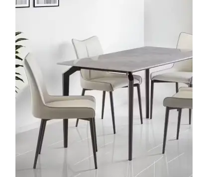 Dining Chair Grey and Beige