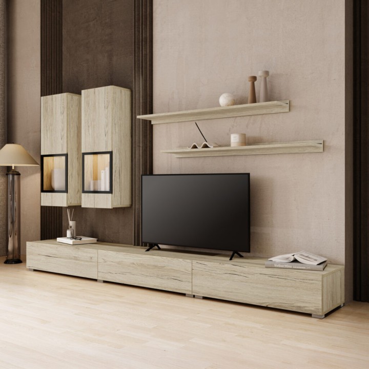 Baros Modern Media Wall Ireland - J&B Furniture