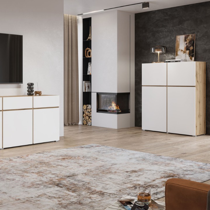 Modern Sideboards Ireland – CROSS 4 Door - J&B Furniture