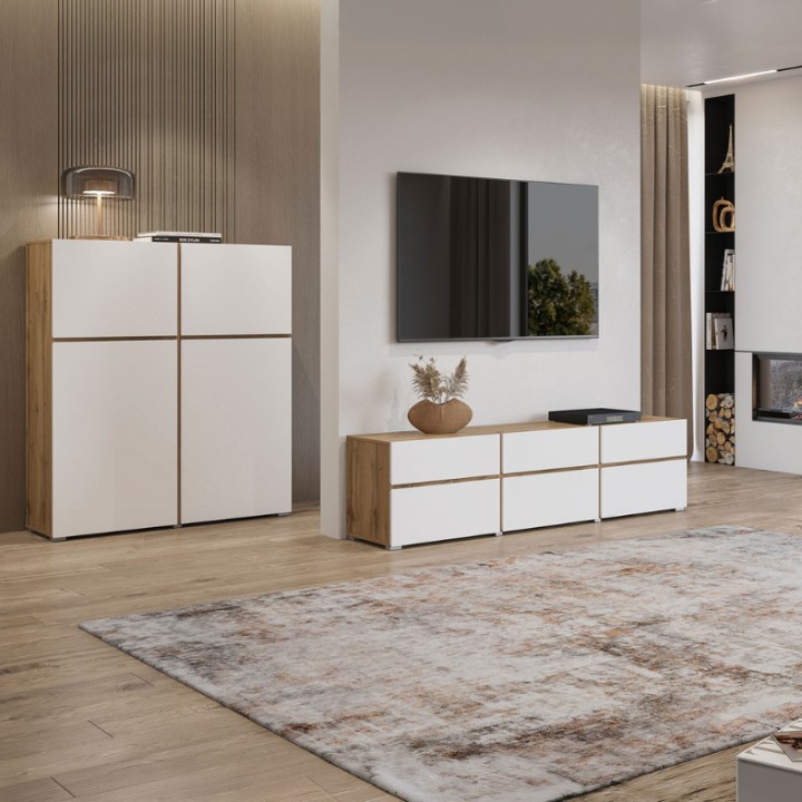 Modern Sideboards Ireland – CROSS 4 Door - J&B Furniture