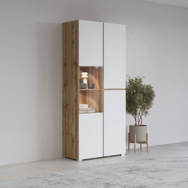 Modern White Display Cabinet – CROSS Collection Ireland