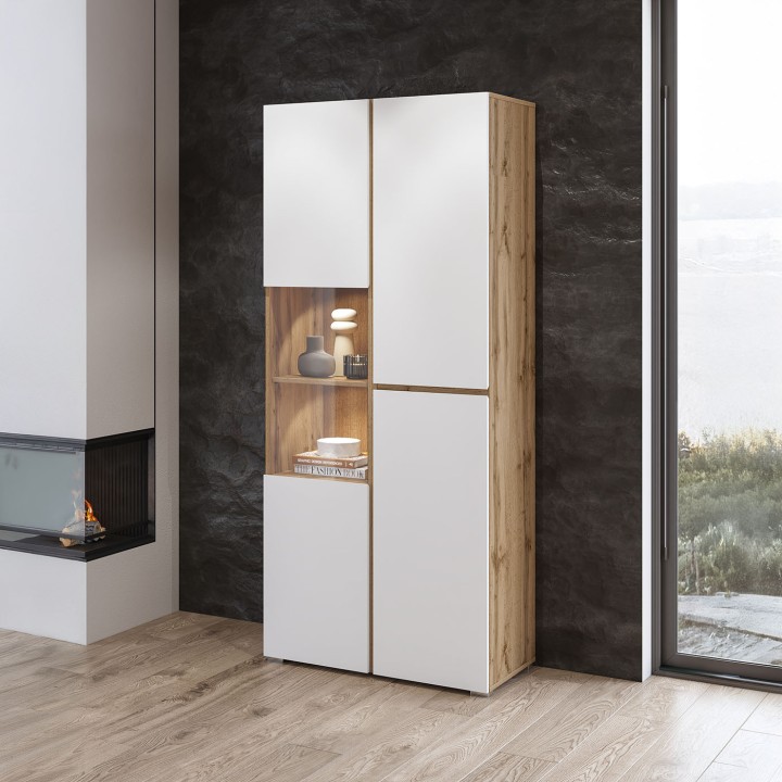 Modern White Display Cabinet – CROSS Collection Ireland