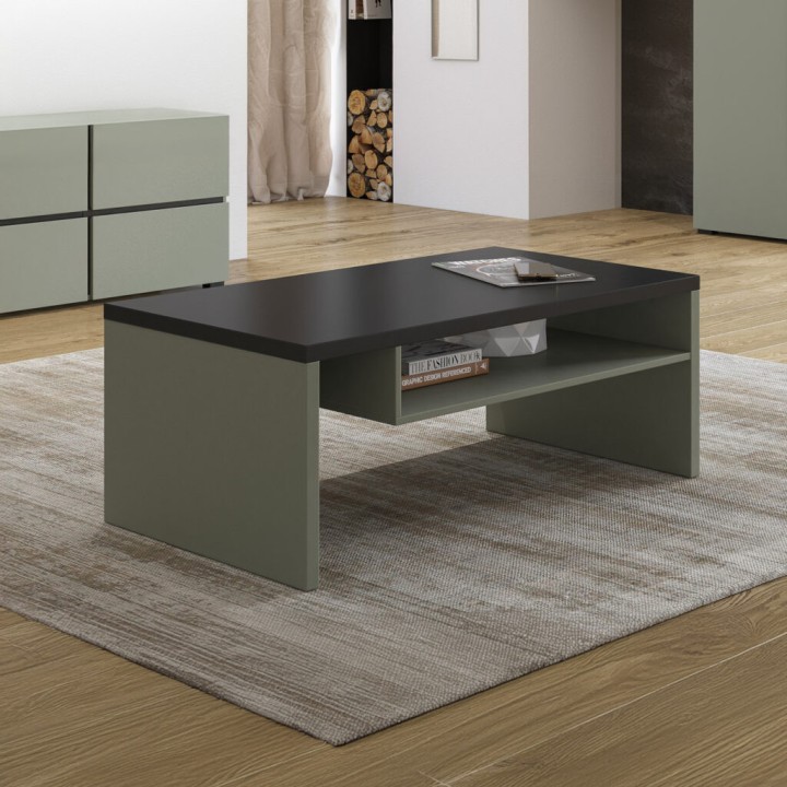 CROSS Modern Coffee Table  Green / Black - J&B Furniture