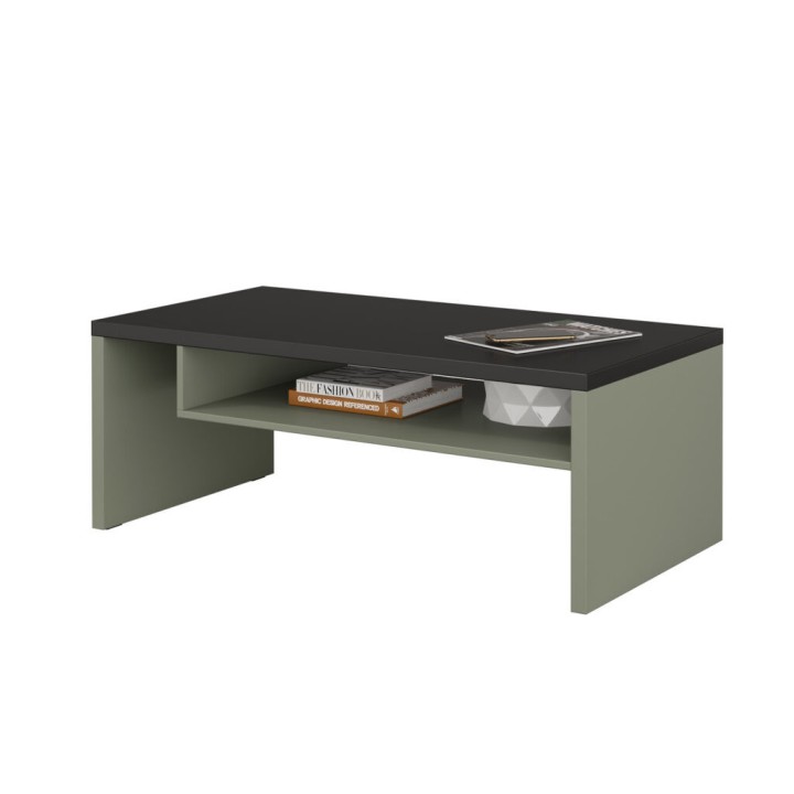 CROSS Modern Coffee Table  Green / Black - J&B Furniture