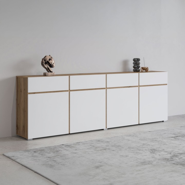 CROSS Sideboard 4 Door 4 Drawers – Modern Sideboards Ireland