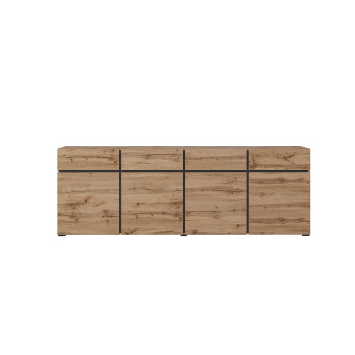CROSS Sideboard Oak and Black – Modern Sideboards - J&B