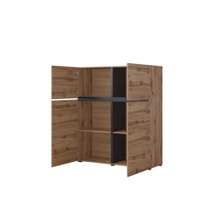 Modern Sideboards Ireland CROSS 4 Door Oak - J&B Furniture