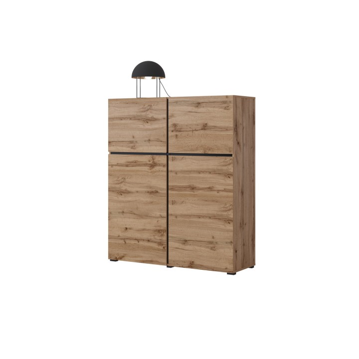 Modern Sideboards Ireland CROSS 4 Door Oak - J&B Furniture