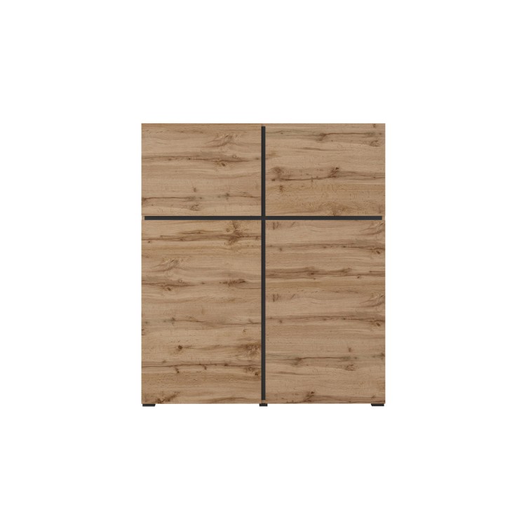 Modern Sideboards Ireland CROSS 4 Door Oak - J&B Furniture