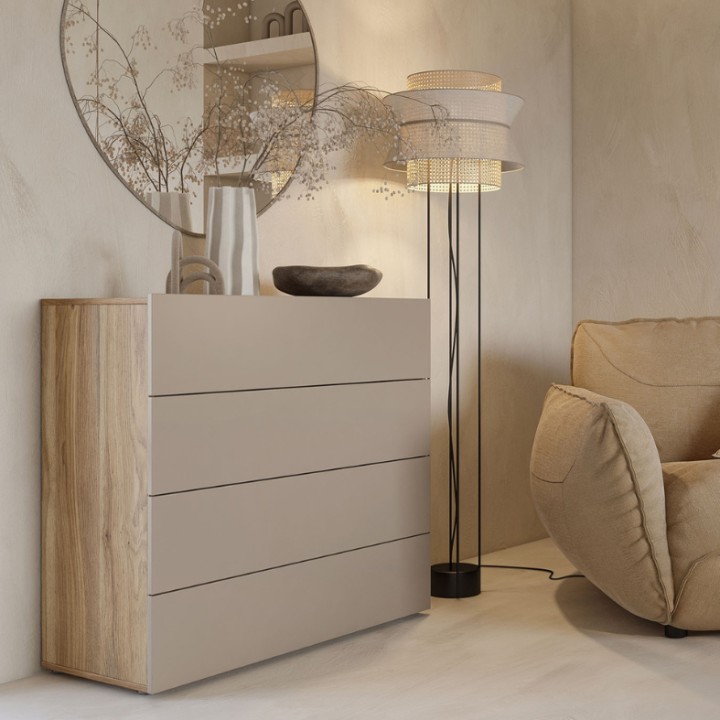 Elegant IMPRESSIO Sideboard in Mauvella Oak & Cashmere