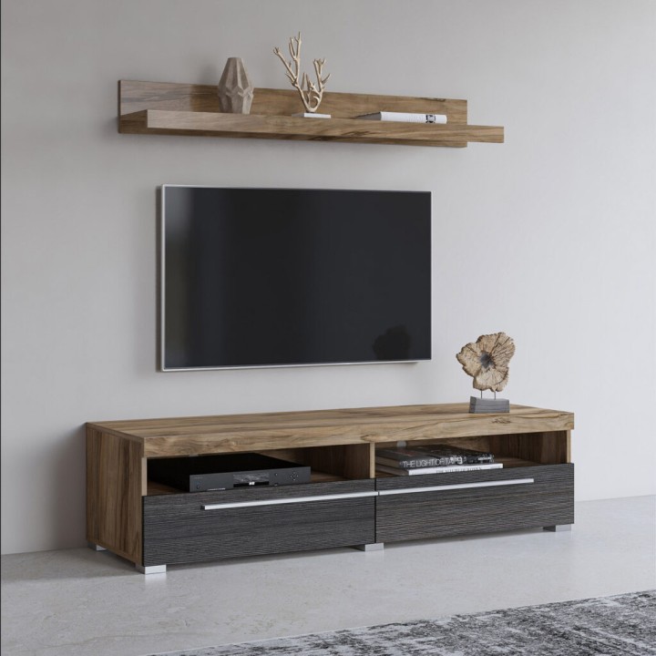 ROGER TV Unit – Modern TV Stand with Shelf in Ireland
