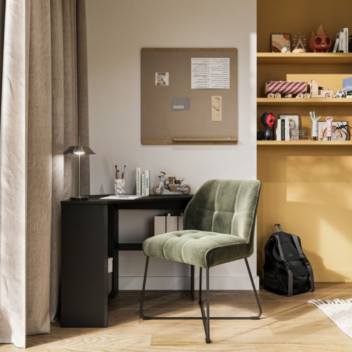 Rino- Corner desk Home Office black | J&B Furniture