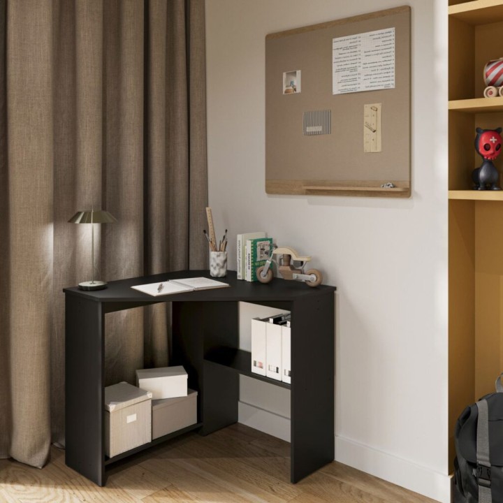 Rino- Corner desk Home Office black | J&B Furniture