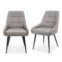 Ava Dining Chair – Taupe Faux Leather