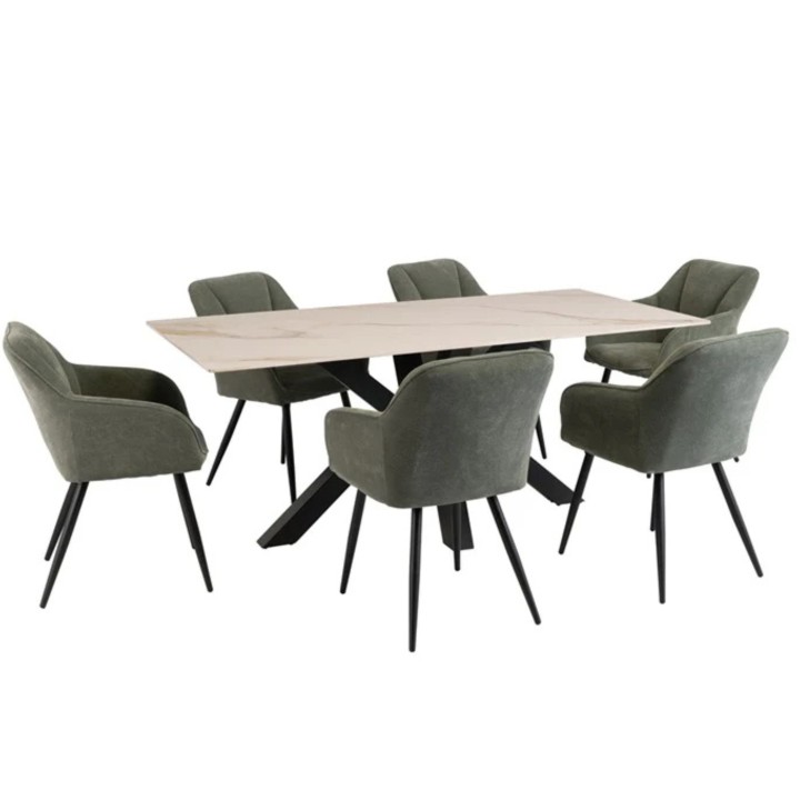 Stylish Mint Green Dining Chair – Hugo by J&B Furniture