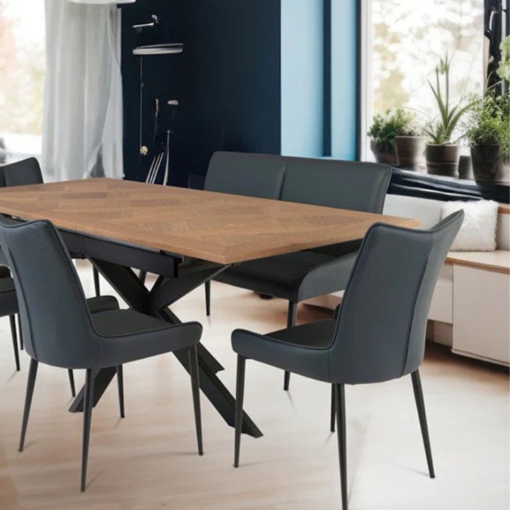 Maisy Teal PU Dining Chair – Modern & Stylish
