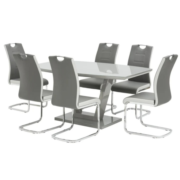 Venice Two Tone Dining Chair with Chrome Frame – J&B Furniture