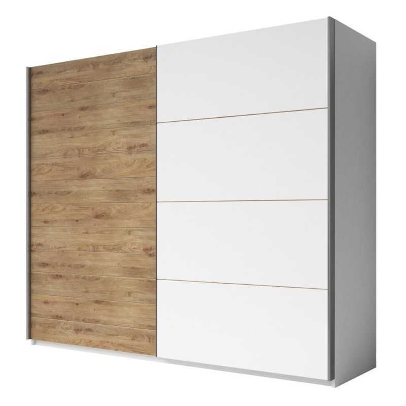 Sliding Wardrobe White and Oak