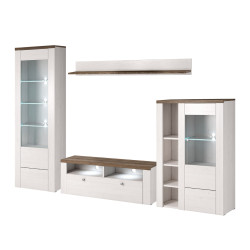 Larona Wall Unit White and...