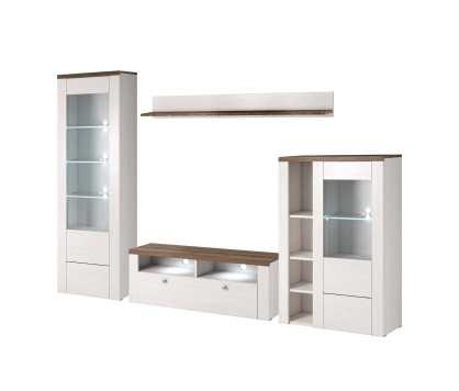 Larona Wall Unit White and...