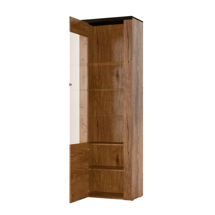 LARONA Display Cabinet – Rustic Oak Landhouse Style