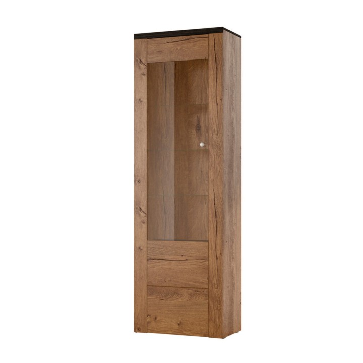 LARONA Display Cabinet – Rustic Oak Landhouse Style