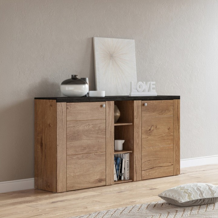 LARONA 2 Door Sideboard Oak Landhouse Style | J&B Furniture