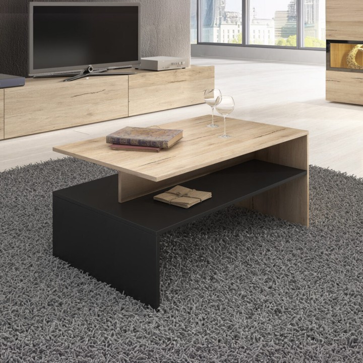 Baros Coffee Table – Modern Oak Light Design- J&B Furniture