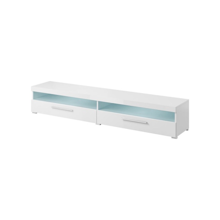 India Large TV Unit in White with LED Light  | J&B Furniture