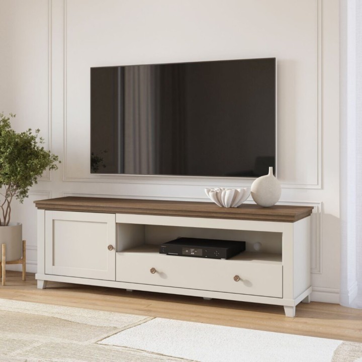 Eva Modern TV Unit Light Beige| J&B Furniture Ireland
