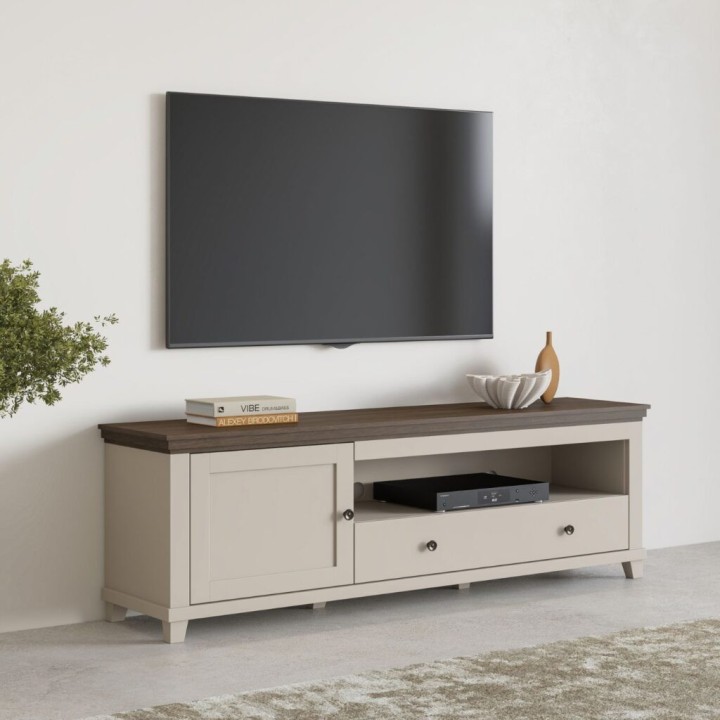 Eva Modern TV Unit Light Beige| J&B Furniture Ireland