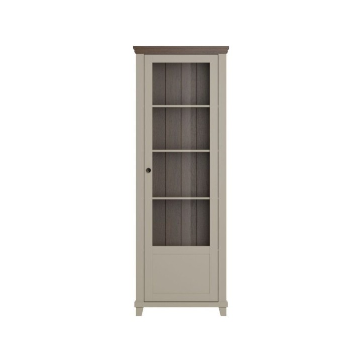 Eva Right Display Cabinet-Light Beige- J&B Furniture