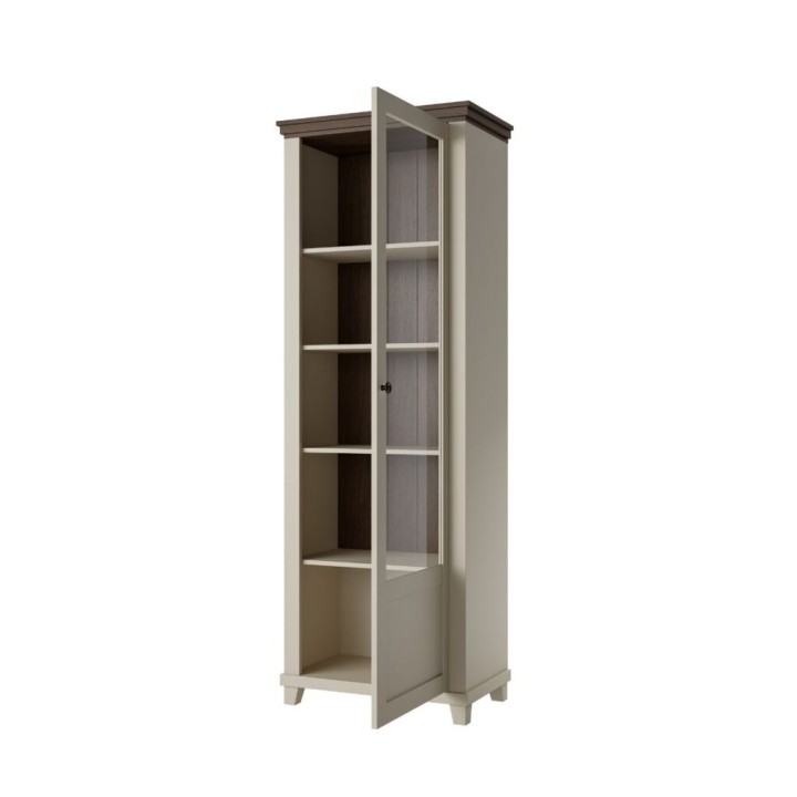 Eva Right Display Cabinet-Light Beige- J&B Furniture
