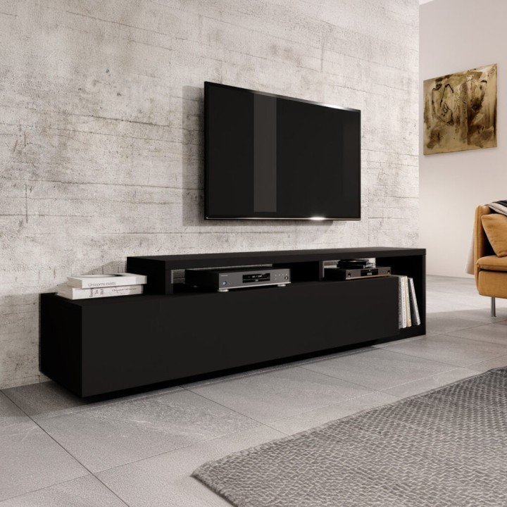BOTA 1 Drawer TV Unit  Black– Modern TV Stand in Ireland