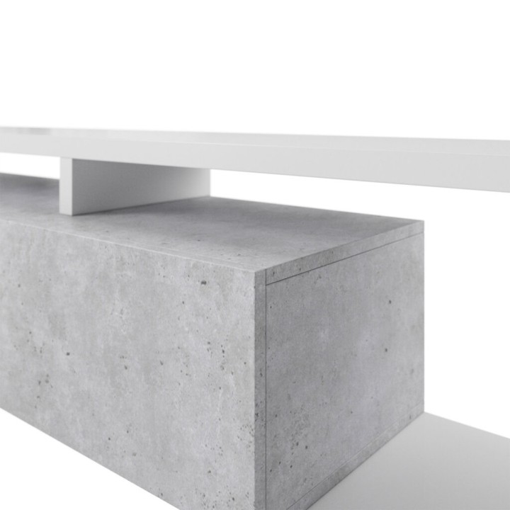 BOTA 1 Drawer TV Unit  White– Modern TV Stand in Ireland
