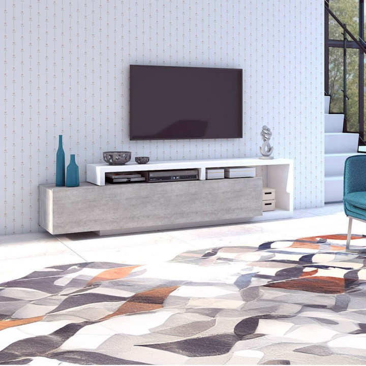 BOTA 1 Drawer TV Unit  White– Modern TV Stand in Ireland