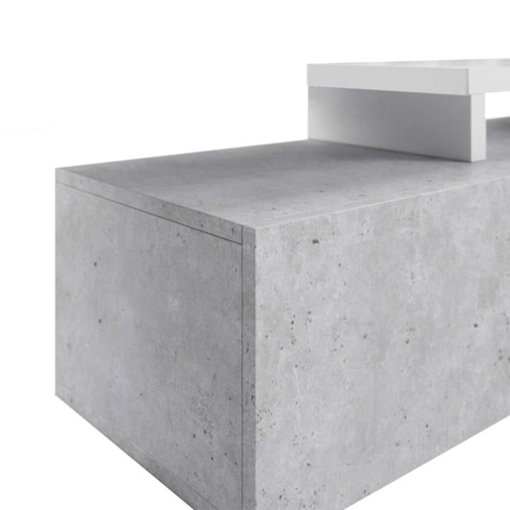 BOTA 1 Drawer TV Unit  White– Modern TV Stand in Ireland