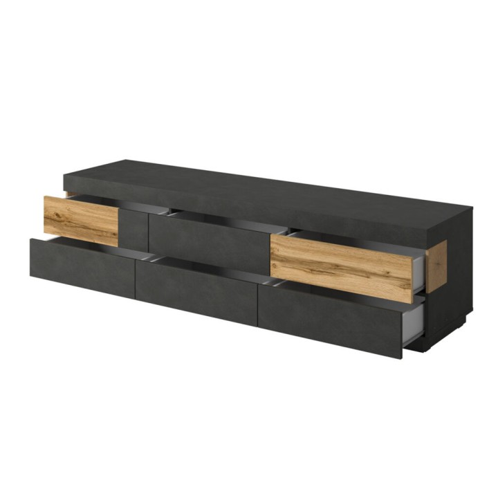 SILKE TV unit  Matera and Oak – Modern TV Unit in Ireland