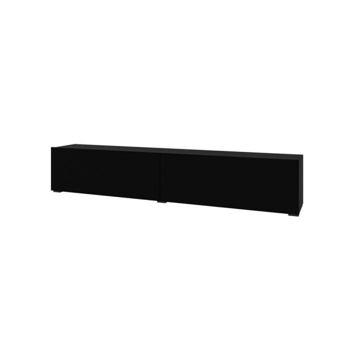 Ava Floating TV Unit 180cm Black | Wall Mounted TV Stand