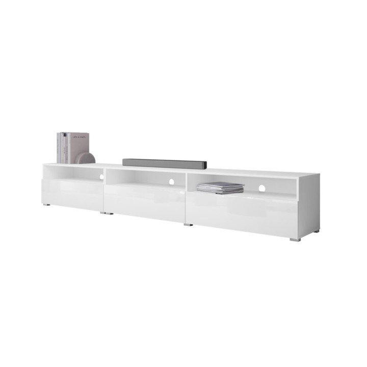 Baros Floating TV Unit 270cm in White - J&B Furniture