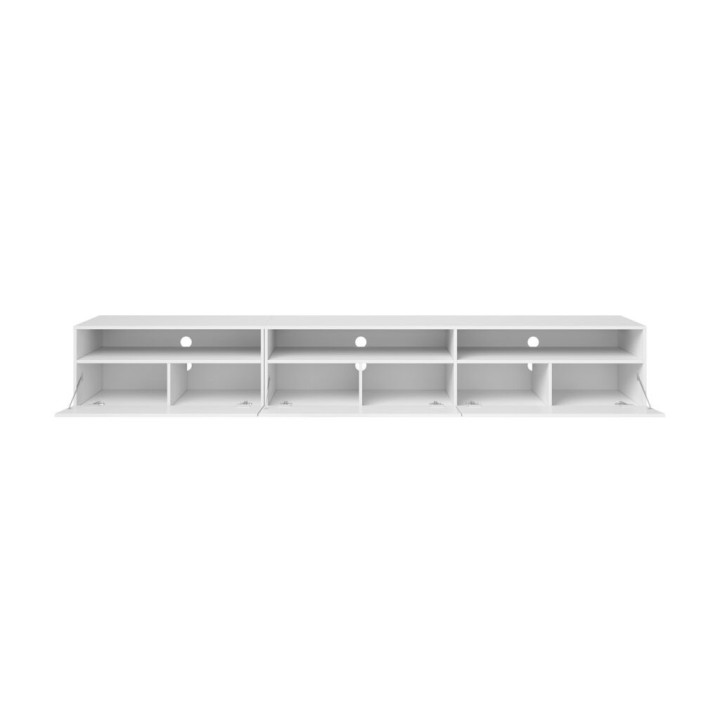 Baros Floating TV Unit 270cm in White - J&B Furniture