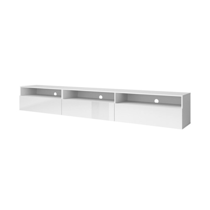 Baros Floating TV Unit 270cm in White - J&B Furniture