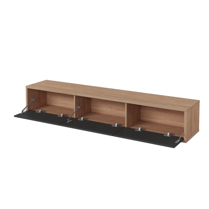 Frida Modern Floating TV Unit Gray/Oak| J&B Furniture Ireland