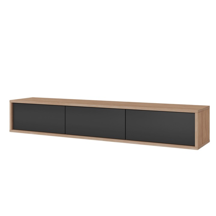 Frida Modern Floating TV Unit Gray/Oak| J&B Furniture Ireland