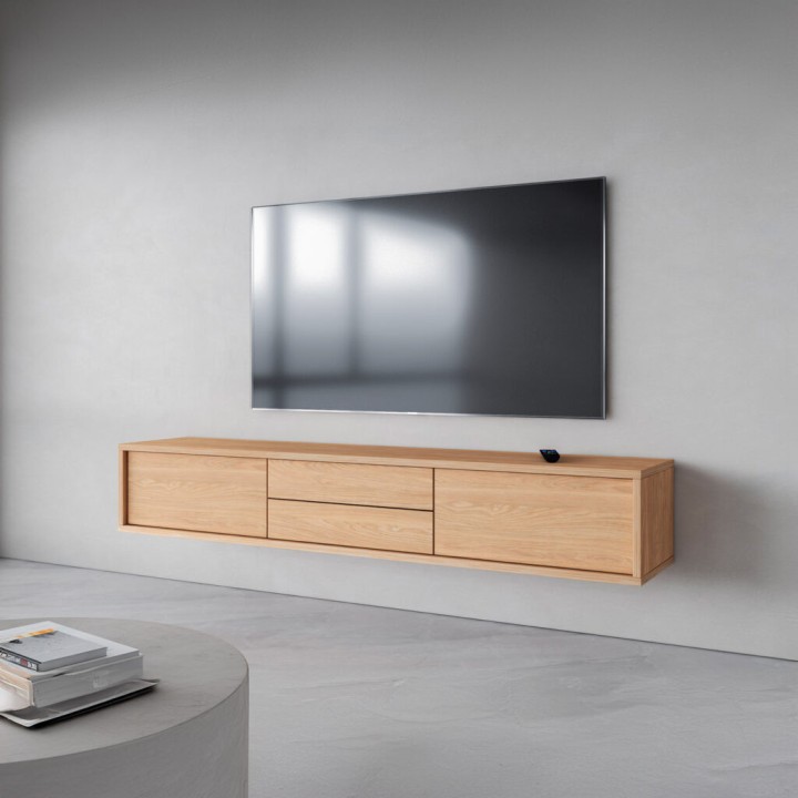 Floating Mount Tv Unit 180cm Oak Finish