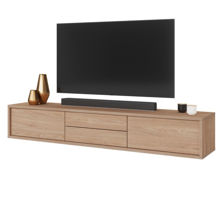 Floating Mount Tv Unit 180cm Oak Finish