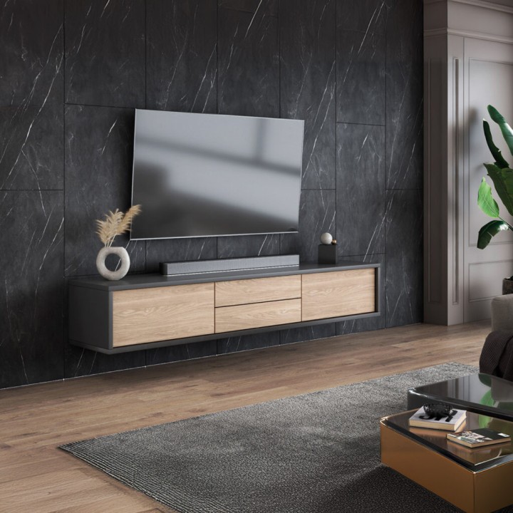 Frida 39 Floating TV Unit  Modern Wall-Mounted | J&B Furniture
