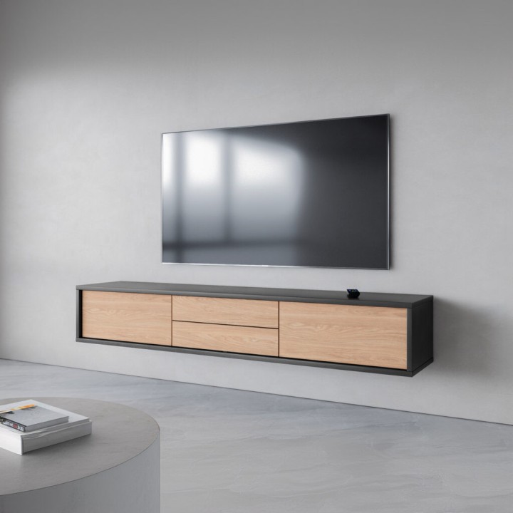Frida 39 Floating TV Unit  Modern Wall-Mounted | J&B Furniture