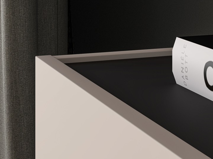 Modern TV Unit Cashmere + Black | J&B Furniture