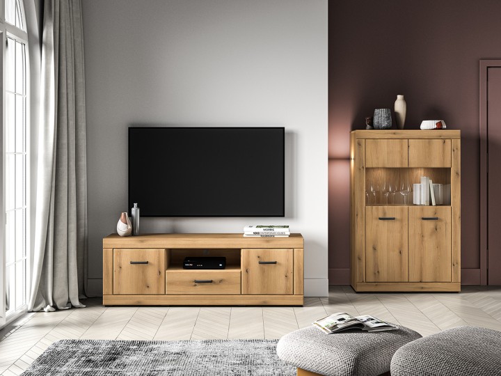 Dora Rustic TV Unit | Warm Wood Style | J&B Furniture